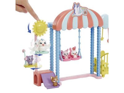 Набор игровой Mattel Enchantimals Детская площадка, кукла, качели, стул, телефон, кроватка, башня дл 1-00457600_3