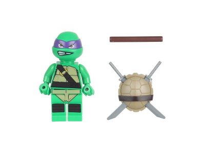Конструктор Город мастеров Фигурка черепашки с аксессуарами разноцветный 100468619