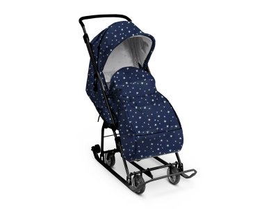 Коляска Наши детки комбинированная Синий со звездочками 100468662