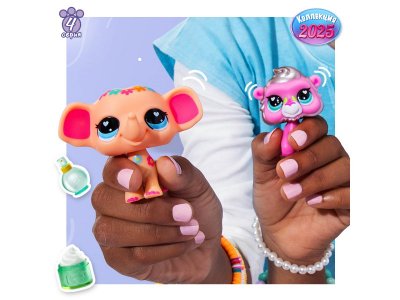Набор игровой Littlest Pet Shop Пара друзей Спа у Слона 2 фигурки: Слон и Обезьяна 1-00469171_3
