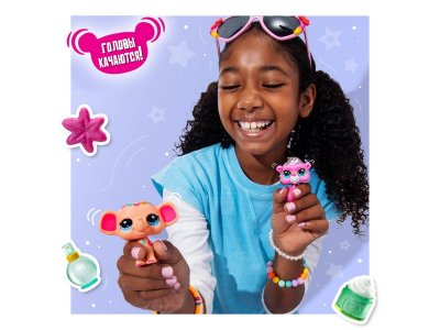 Набор игровой Littlest Pet Shop Пара друзей Спа у Слона 2 фигурки: Слон и Обезьяна 1-00469171_8