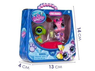 Набор игровой Littlest Pet Shop Пара друзей Пляжные приключения 2 фигурки: Морской конек и Черепашка 1-00469172_7