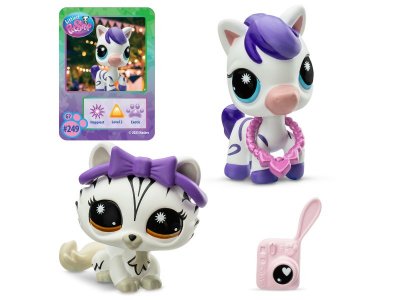 Набор игровой Littlest Pet Shop Пара друзей Модные полосочки 2 фигурки: Кошка и Зебра 1-00469173_8