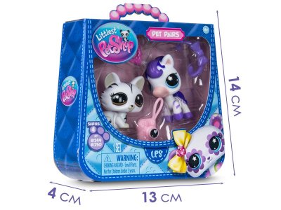 Набор игровой Littlest Pet Shop Пара друзей Модные полосочки 2 фигурки: Кошка и Зебра 1-00469173_9
