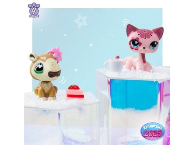 Набор игровой Littlest Pet Shop Праздники Рождественские Каникулы 2 фигурки: Капибара и Короткошерст 1-00469175_3