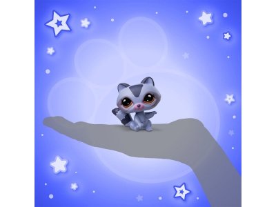 Набор игровой Littlest Pet Shop Три друга Ночной перекус 3 фигурки: Енот, Сова и Конь 1-00469176_8
