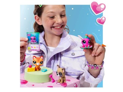 Набор игровой Littlest Pet Shop Три друга Веселый пир 3 фигурки: Кошка, Осьминог и Французский бульд 1-00469177_4