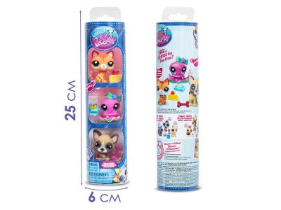 Набор игровой Littlest Pet Shop Три друга Веселый пир 3 фигурки: Кошка, Осьминог и Французский бульд 1-00469177_7