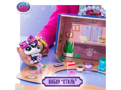 Набор игровой Littlest Pet Shop Стиль фигурка животного с акс., Сиамская кошка 1-00469179_2