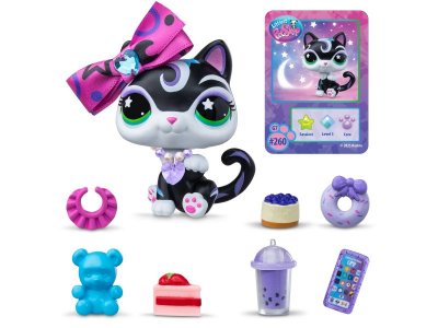 Набор игровой Littlest Pet Shop Стиль фигурка животного с акс., Сиамская кошка разноцветный 100469179