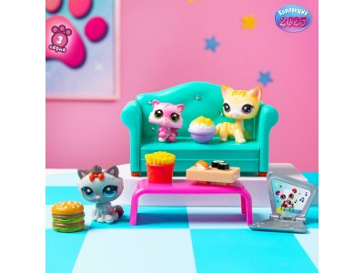 Набор игровой Littlest Pet Shop Обед с друзьями: три фигурки мини-животных с акс. 1-00469184_4