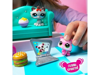 Набор игровой Littlest Pet Shop Обед с друзьями: три фигурки мини-животных с акс. 1-00469184_8