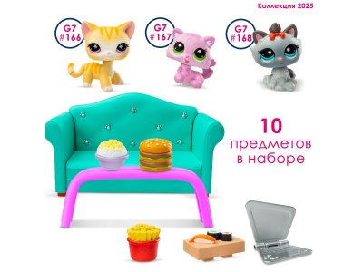 Набор игровой Littlest Pet Shop Обед с друзьями: три фигурки мини-животных с акс. 1-00469184_14