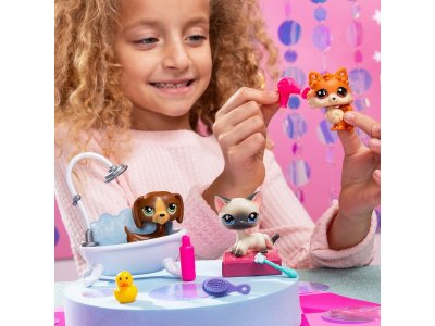 Набор игровой Littlest Pet Shop Груминг спа: три фигурки мини-животных с акс. 1-00469185_3
