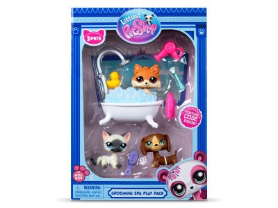 Набор игровой Littlest Pet Shop Груминг спа: три фигурки мини-животных с акс. 1-00469185_6