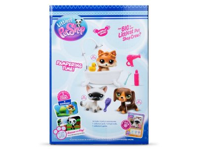 Набор игровой Littlest Pet Shop Груминг спа: три фигурки мини-животных с акс. 1-00469185_9