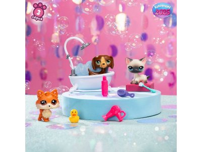 Набор игровой Littlest Pet Shop Груминг спа: три фигурки мини-животных с акс. 1-00469185_11