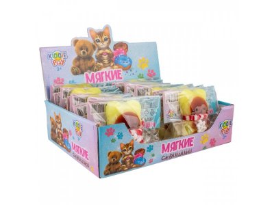 Игрушка-антистресс KiddiePlay Сквиш Котик со снежинкой 1-00469447_3