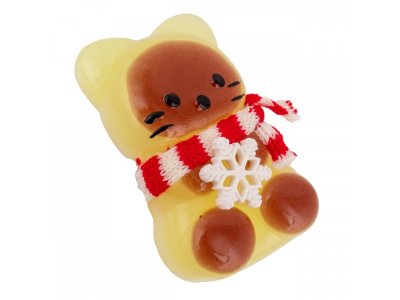 Игрушка-антистресс KiddiePlay Сквиш Котик со снежинкой 1-00469447_6