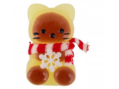 Игрушка-антистресс KiddiePlay Сквиш Котик со снежинкой 1-00469447_7