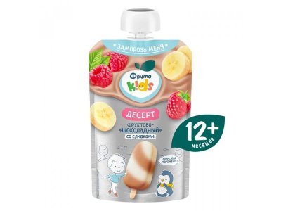 Десерт ФрутоKids Фруктово-ягодный со сливками и какао 90 г 1-00469456_2