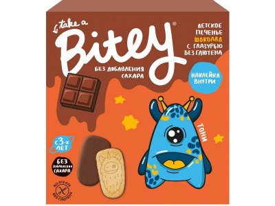 Печенье с шоколадом Take a Bitey Шоколад 125 г 100425202