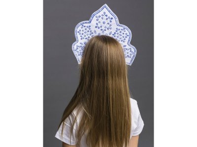 Кокошник карнавальный Пуговка Снегурочка 1-00469931_2