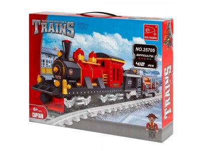 Конструктор Maya Toys Поезд, 410 деталей 1-00470619_3