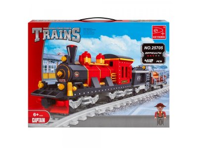 Конструктор Maya Toys Поезд, 410 деталей 1-00470619_5