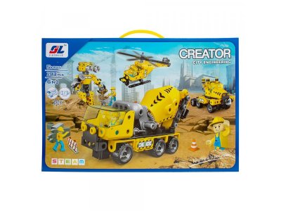 Конструктор Maya Toys Строительная техника 6 в 1 (электромеханический) 1-00470630_5