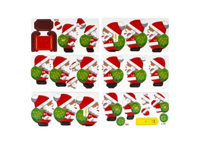 Новогодний набор Bondibon Пазл 3D Дед Мороз 1-00470102_4