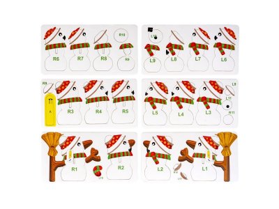 Новогодний набор Bondibon Пазл 3D Снеговик 1-00470104_4