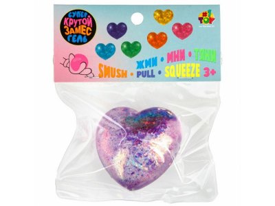 Игрушка-антистресс 1Toy Крутой замес Супергель сердечко, 6*5.5*3 см 1-00469733_9