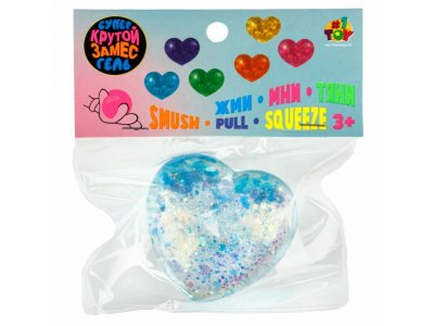 Игрушка-антистресс 1Toy Крутой замес Супергель сердечко, 6*5.5*3 см 1-00469733_13