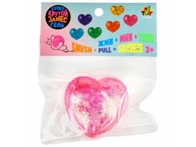 Игрушка-антистресс 1Toy Крутой замес Супергель сердечко, 6*5.5*3 см 1-00469733_16