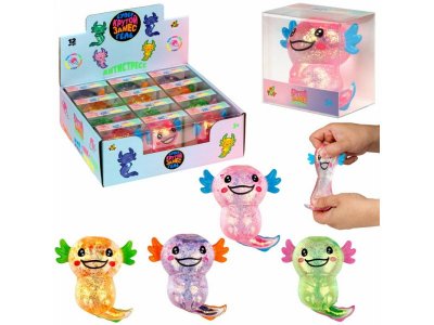 Игрушка-антистресс 1Toy Крутой замес Супергель аксолотль, 11*9*5 см в ассорт. 100469734