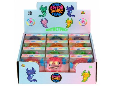 Игрушка-антистресс 1Toy Крутой замес Супергель аксолотль, 11*9*5 см 1-00469734_7