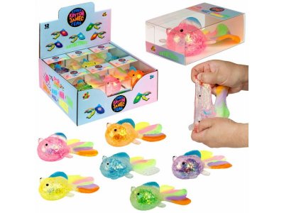 Игрушка-антистресс 1Toy Крутой замес Супергель рыбка, 12*8*5.5 см в ассорт. 100469736