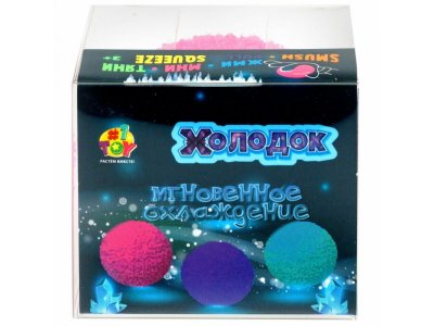 Игрушка-антистресс 1Toy Крутой замес Холодок шар, мгновенное охлаждение, 6 см 1-00469738_10
