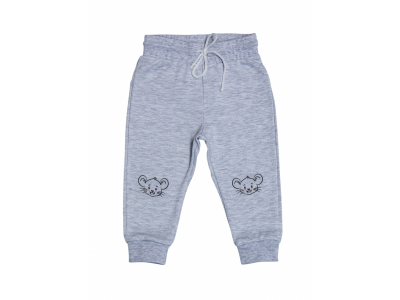 Штанишки Leratutti Мышонок серый меланж 100467057