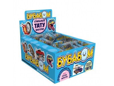 Резинка жевательная Бубабом Тутти-фрутти с татуировкой для мальчиков 4 г 1-00469695_2
