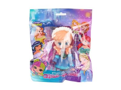 Игрушка-антистресс Супер Жим Сквиш-малыш Девочка в синем платье 1-00469516_6