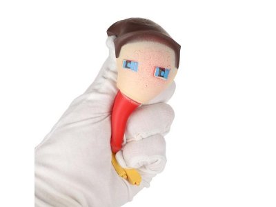 Игрушка-антистресс Супер Флекс Тянучка пиксельный персонаж в красном свитере 1-00469523_3