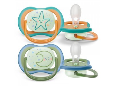 Пустышка Philips Avent ultra air ночная 18+ мес., 2 шт. 1-00471409_2