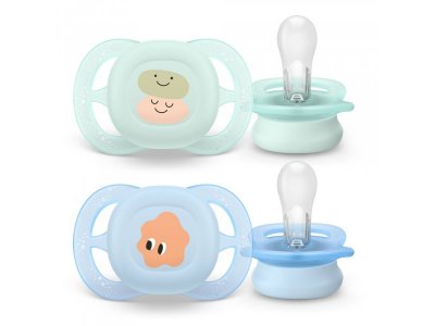 Пустышка Philips Avent для новорожденных ultra start с рисунком 0-2 мес., 2 шт. 1-00471411_2
