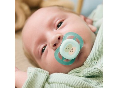 Пустышка Philips Avent для новорожденных ultra start с рисунком 0-2 мес., 2 шт. 1-00471411_3