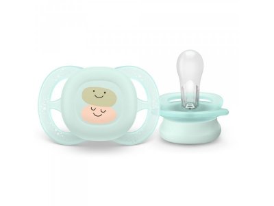 Пустышка Philips Avent для новорожденных ultra start с рисунком 0-2 мес., 2 шт. 1-00471411_6