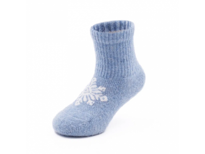 Носки Eurowool голубые со снежинкой 100471404