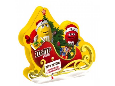 Набор подарочный M&Ms & friends Сани NY 222 г 1-00471520_2