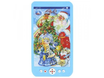 Телефончик обучающий Умка голографический 25 песен, загадок и звуков голубой 100469728